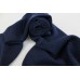 K266 Gorgeous Navy Blue Color 100% Pashmina Knitted Scarf 12" x 60" Made in Nepal